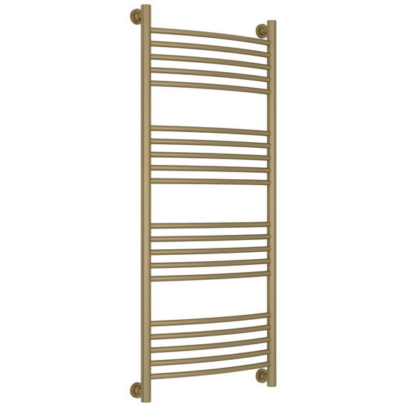 Полотенцесушитель водяной Сунержа Богема+ П20 500x1260 мм (выгнутая перемычка) 032-0221-1250, золото матовое - фото 