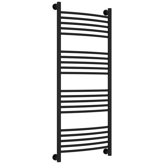 Полотенцесушитель водяной Сунержа Богема+ П20 500x1260 мм (выгнутая перемычка) 31-0221-1250, чёрный матовый - фото 