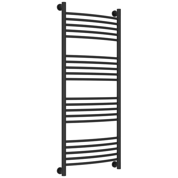 Полотенцесушитель водяной Сунержа Богема+ П20 500x1260 мм (выгнутая перемычка) 15-0221-1250, тёмный титан муар - фото 