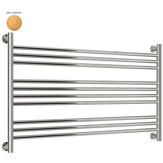 Полотенцесушитель водяной Сунержа Богема L П10 1100x660 мм 1017-0202-6011, шафраново-жёлтый - фото 