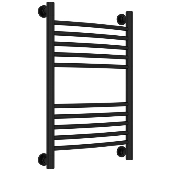 Полотенцесушитель водяной Сунержа Богема+ П10 400x660 мм (выгнутая перемычка) 31-0221-6040, чёрный матовый - фото 