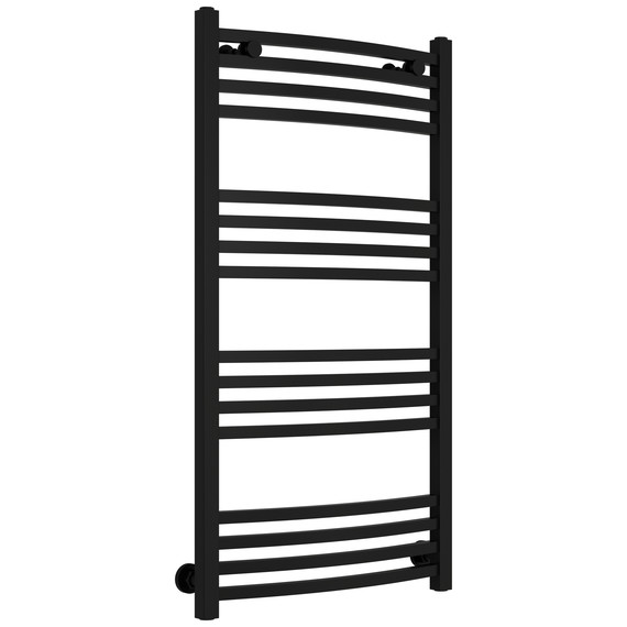Полотенцесушитель водяной Сунержа Аркус П16 500x1000 мм 31-0251-1050, чёрный матовый - фото 