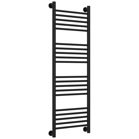 Полотенцесушитель водяной Сунержа Богема+ П20 400x1260 мм (прямая перемычка) 31-0220-1240, чёрный матовый - фото 