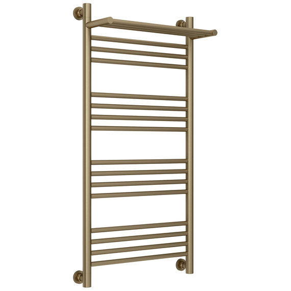 Полотенцесушитель водяной Сунержа Богема+ с полкой П16 500x1060 мм 32-0223-1050, золотой шёлк - фото 