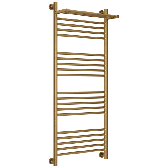 Полотенцесушитель водяной Сунержа Богема+ с полкой П20 500x1260 мм 05-0223-1250, состаренная бронза - фото 