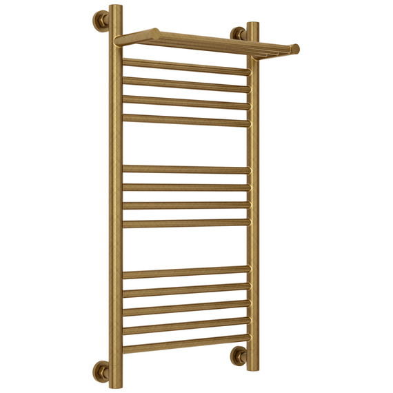 Полотенцесушитель водяной Сунержа Богема+ с полкой П14 400x860 мм 05-0223-8040, состаренная бронза - фото 