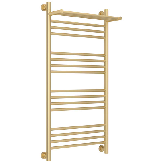 Полотенцесушитель водяной Сунержа Богема+ с полкой П16 500x1060 мм 022-0223-1050, шампань матовый - фото 