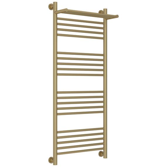 Полотенцесушитель водяной Сунержа Богема+ с полкой П20 500x1260 мм 032-0223-1250, золото матовое - фото 