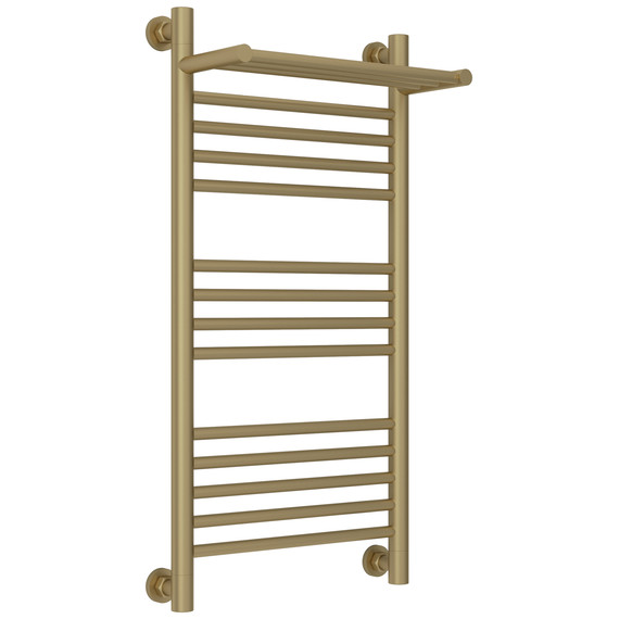 Полотенцесушитель водяной Сунержа Богема+ с полкой П14 400x860 мм 032-0223-8040, золото матовое - фото 