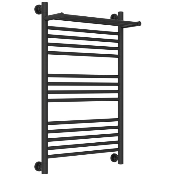 Полотенцесушитель водяной Сунержа Богема+ с полкой П14 500x860 мм 15-0223-8050, тёмный титан муар - фото 