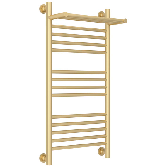 Полотенцесушитель водяной Сунержа Богема+ с полкой П14 400x860 мм 022-0223-8040, шампань матовый - фото 