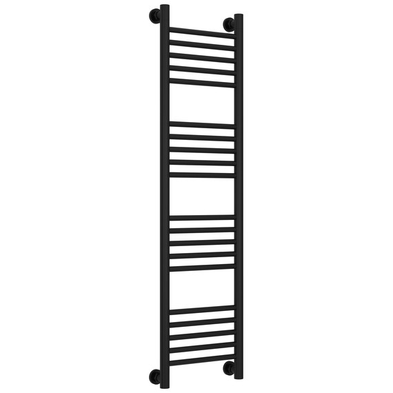 Полотенцесушитель водяной Сунержа Богема+ П20 300x1260 мм (прямая перемычка) 31-0220-1230, чёрный матовый - фото 