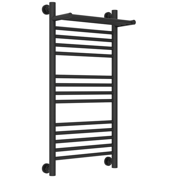 Полотенцесушитель водяной Сунержа Богема+ с полкой П14 400x860 мм 15-0223-8040, тёмный титан муар - фото 