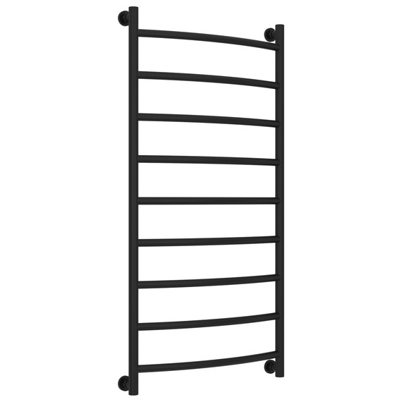 Полотенцесушитель водяной Сунержа Галант+ П9 600x1260 мм 31-0200-1260, чёрный матовый - фото 