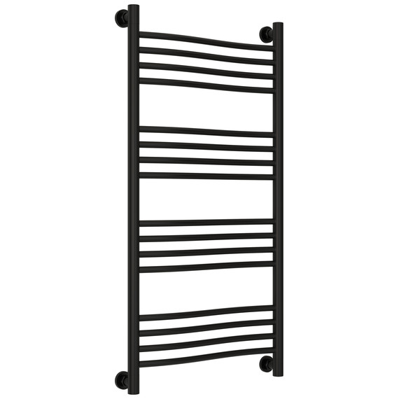 Полотенцесушитель водяной Сунержа Флюид+  П16 500x1060 мм 31-0222-1050, чёрный матовый - фото 