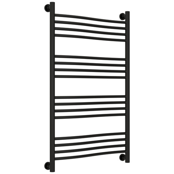 Полотенцесушитель водяной Сунержа Флюид+  П16 600x1060 мм 31-0222-1060, чёрный матовый - фото 