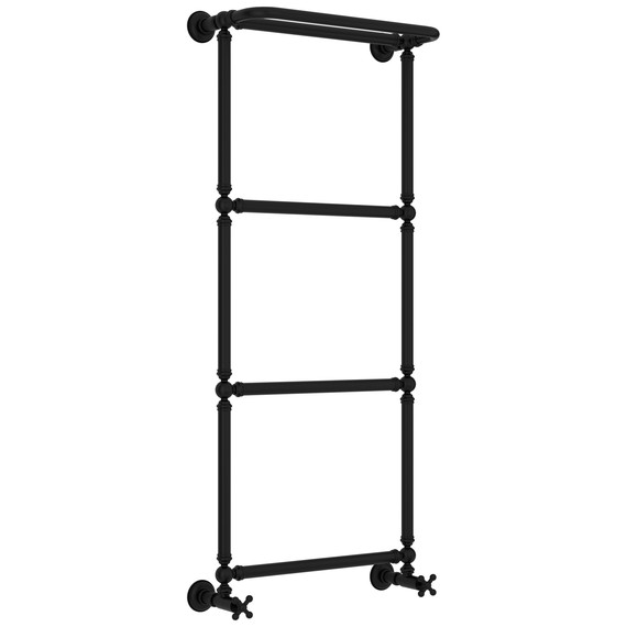 Полотенцесушитель водяной Сунержа Ренессанс П4 500x1330 мм 31-0281-1250, чёрный матовый - фото 