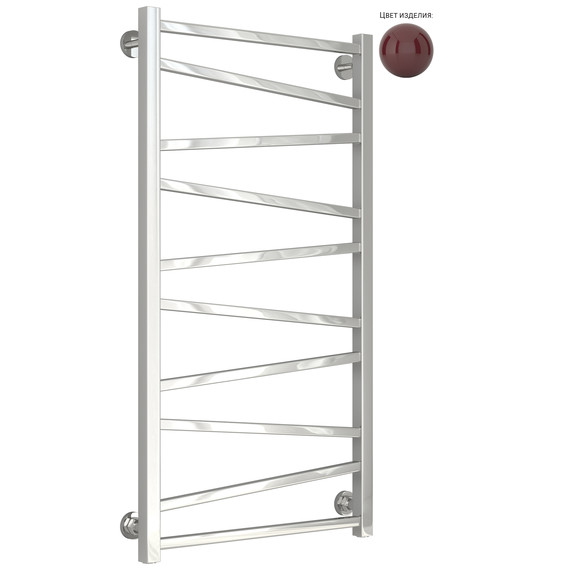 Полотенцесушитель водяной Сунержа Сирокко П10 500x1000 мм 3005-0253-1050, винно-красный - фото 