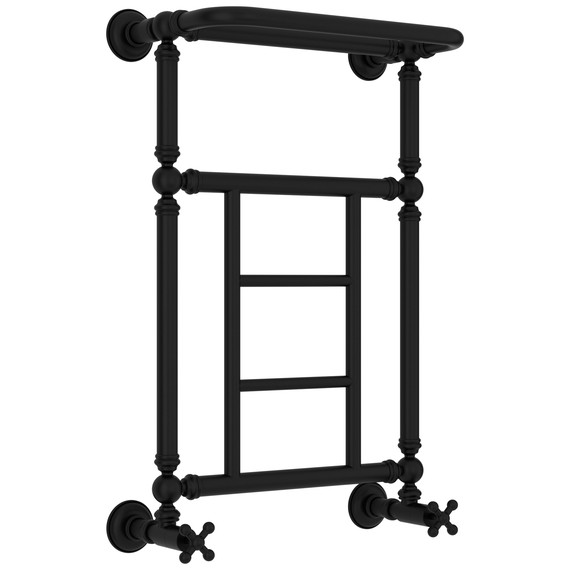 Полотенцесушитель водяной Сунержа Ренессанс П5 400x730 мм 31-0282-6640, чёрный матовый - фото 