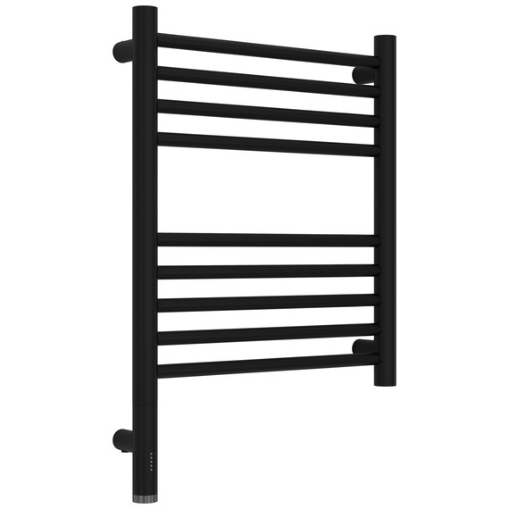 Полотенцесушитель электрический Сунержа Богема 3.1 П9 400x620 мм (прямая перемычка) 31-6004-5040 L, чёрный матовый - фото 