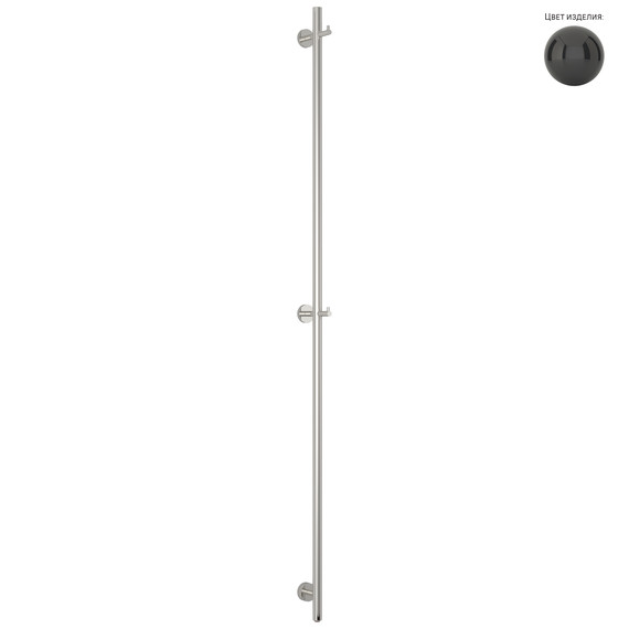 Полотенцесушитель электрический Сунержа Аскет П1 50x1650 мм 9004-0850-1650, сигнальный чёрный - фото 