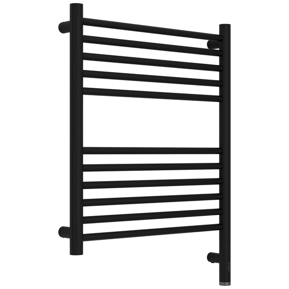 Полотенцесушитель электрический Сунержа Богема 3.1 П11 500x720 мм (прямая перемычка) 31-6005-6050 R, чёрный матовый - фото 