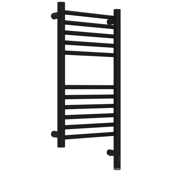Полотенцесушитель электрический Сунержа Богема 3.1 П11 300x720 мм (прямая перемычка) 31-6005-6030 R, чёрный матовый - фото 