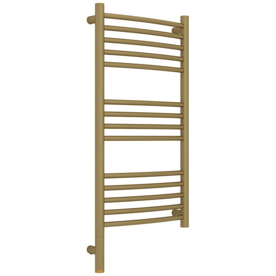 Полотенцесушитель электрический Сунержа Богема 3.1 П14 400x920 мм (выгнутая перемычка) 032-6002-8040 L, золото матовое - фото 