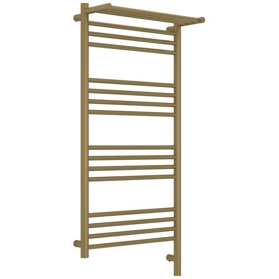 Полотенцесушитель электрический Сунержа Богема 3.1 с полкой П16 500x1120 мм 32-6007-1050 R, золотой шёлк - фото 