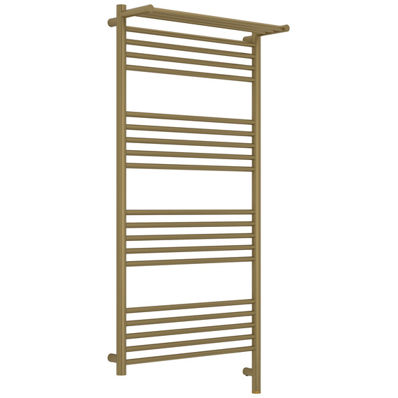 Полотенцесушитель электрический Сунержа Богема 3.1 с полкой П20 600x1320 мм 32-6007-1260 R, золотой шёлк - фото 