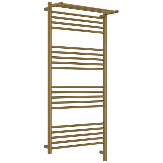 Полотенцесушитель электрический Сунержа Богема 3.1 с полкой П20 600x1320 мм 051-6007-1260 R, состаренная латунь - фото 