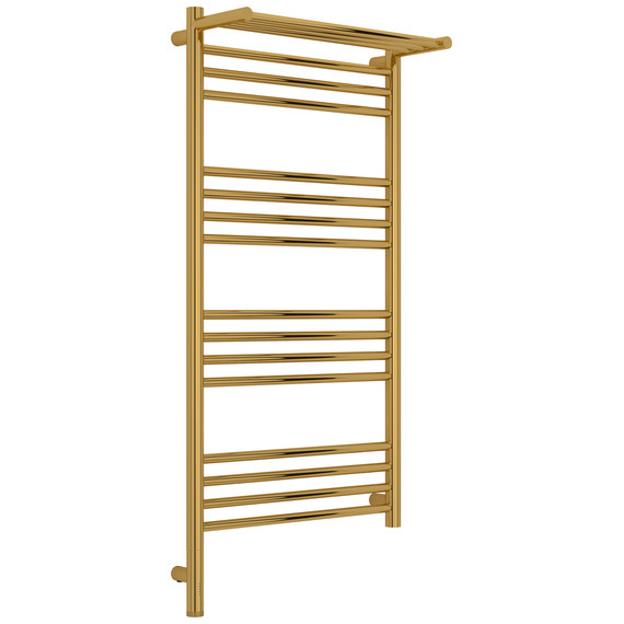 Полотенцесушитель электрический Сунержа Богема 3.1 с полкой П16 500x1120 мм 03-6006-1050 L, золото - фото 
