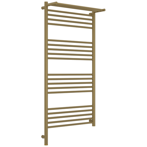 Полотенцесушитель электрический Сунержа Богема 3.1 с полкой П20 600x1320 мм 32-6006-1260 L, золотой шёлк - фото 