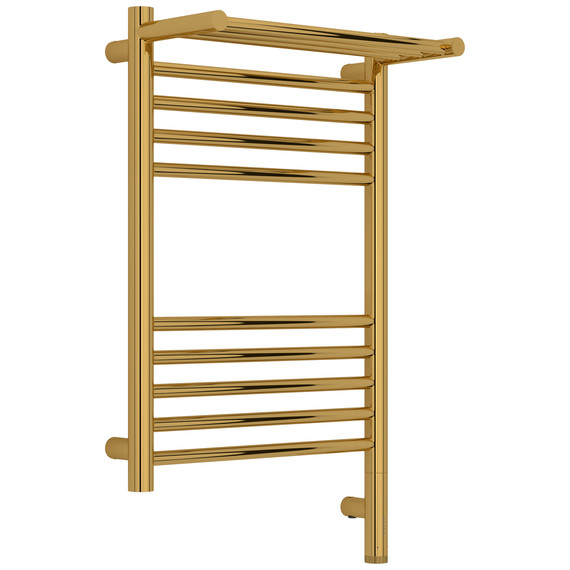 Полотенцесушитель электрический Сунержа Богема 3.1 с полкой П10 400x720 мм 03-6007-6040 R, золото - фото 