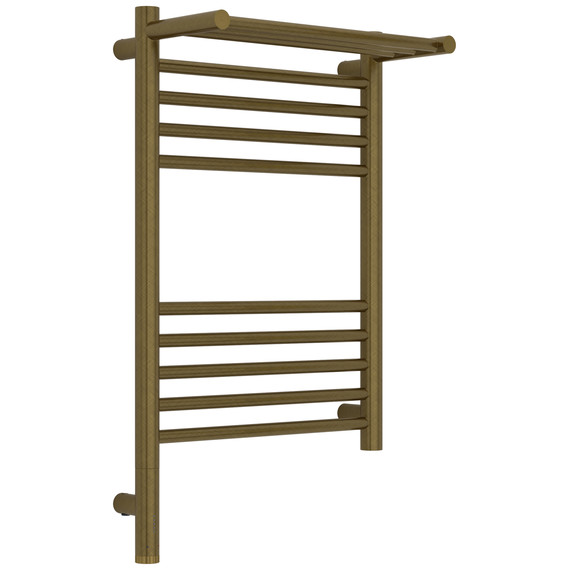 Полотенцесушитель электрический Сунержа Богема 3.1 с полкой П10 400x720 мм 05-6006-6040 L, состаренная бронза - фото 