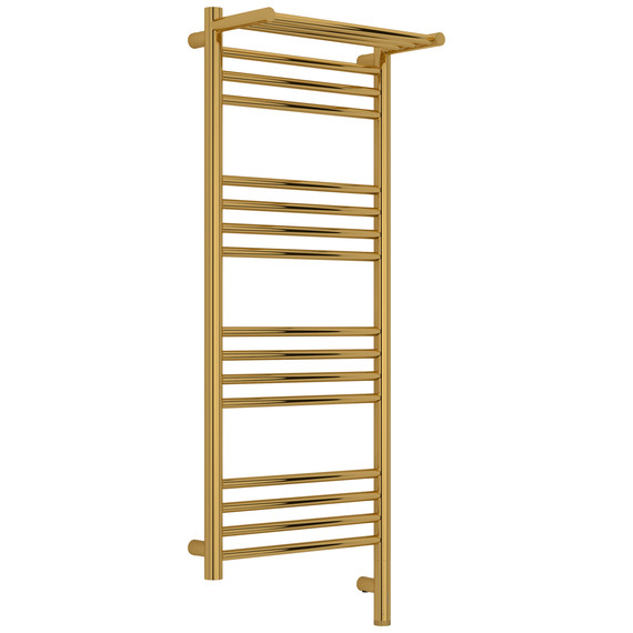 Полотенцесушитель электрический Сунержа Богема 3.1 с полкой П16 400x1120 мм 03-6007-1040 R, золото - фото 