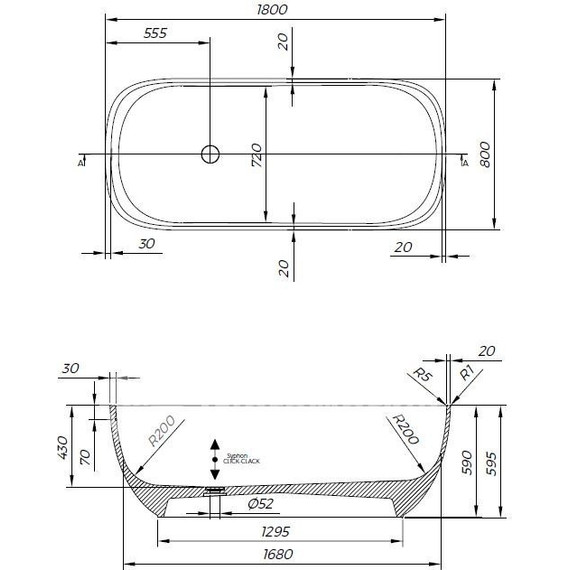 Ванна отдельностоящая Kolpa-San Gloria FS 180x80 см - фото 3