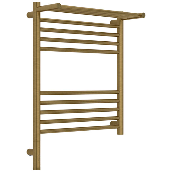 Полотенцесушитель электрический Сунержа Богема 3.1 с полкой П10 500x720 мм 051-6006-6050 L, состаренная латунь - фото 