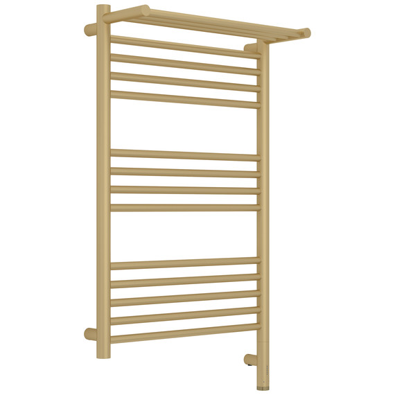 Полотенцесушитель электрический Сунержа Богема 3.1 с полкой П14 500x920 мм 022-6007-8050 R, шампань матовый - фото 