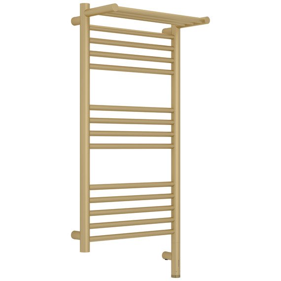 Полотенцесушитель электрический Сунержа Богема 3.1 с полкой П14 400x920 мм 022-6007-8040 R, шампань матовый - фото 