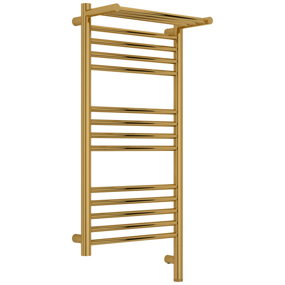 Полотенцесушитель электрический Сунержа Богема 3.1 с полкой П14 400x920 мм 03-6007-8040 R, золото - фото 