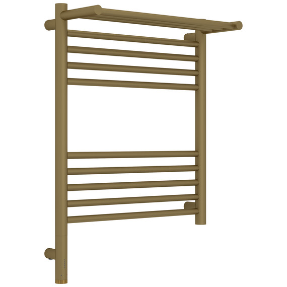 Полотенцесушитель электрический Сунержа Богема 3.1 с полкой П10 500x720 мм 032-6006-6050 L, золото матовое - фото 