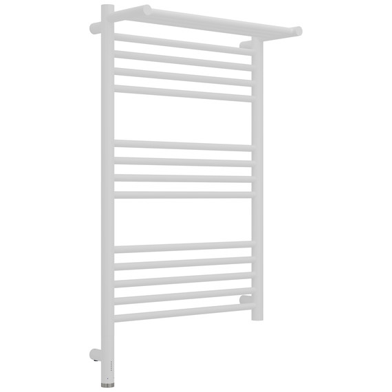 Полотенцесушитель электрический Сунержа Богема 3.1 с полкой П14 500x920 мм 30-6006-8050 L, белый матовый - фото 