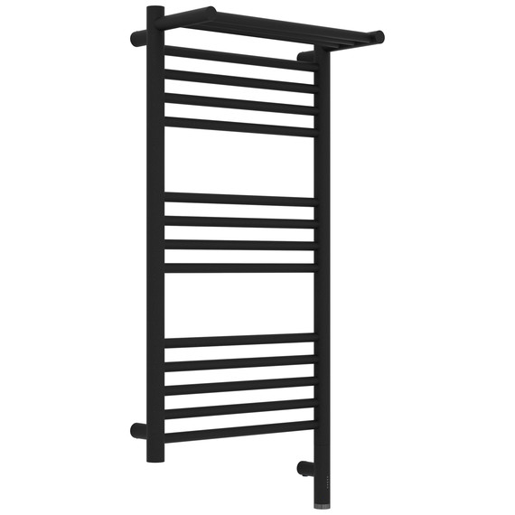 Полотенцесушитель электрический Сунержа Богема 3.1 с полкой П14 400x920 мм 15-6007-8040 R, тёмный титан муар - фото 