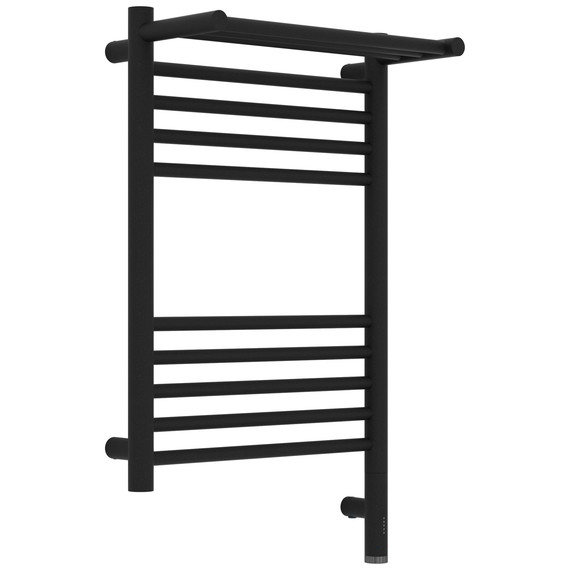 Полотенцесушитель электрический Сунержа Богема 3.1 с полкой П10 400x720 мм 15-6007-6040 R, тёмный титан муар - фото 