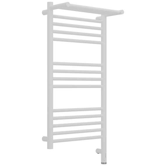 Полотенцесушитель электрический Сунержа Богема 3.1 с полкой П14 400x920 мм 30-6007-8040 R, белый матовый - фото 