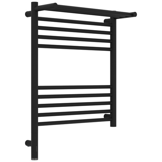 Полотенцесушитель электрический Сунержа Богема 3.1 с полкой П10 500x720 мм 15-6006-6050 L, тёмный титан муар - фото 