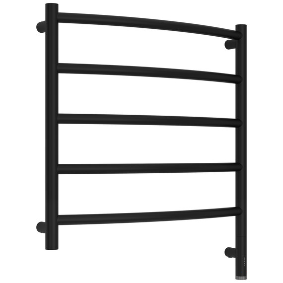 Полотенцесушитель электрический Сунержа Галант 3.1 П5 600x720 мм 31-6001-6060 R, чёрный матовый - фото 