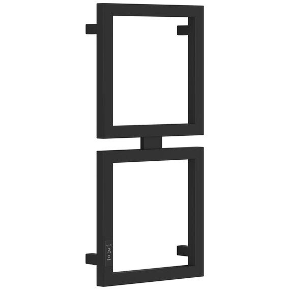 Полотенцесушитель электрический Сунержа Этюд П4 300x690 мм 31-0844-6030 L, чёрный матовый - фото 