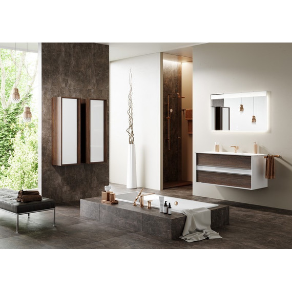 Тумба подвесная с раковиной Aqwella Clarberg Evolution 100 см EV0110CD, белый/крафт - фото, картинка 8 Тумба подвесная с раковиной Aqwella Clarberg Evolution 100 см EV0110CD, белый/крафт - фото 8